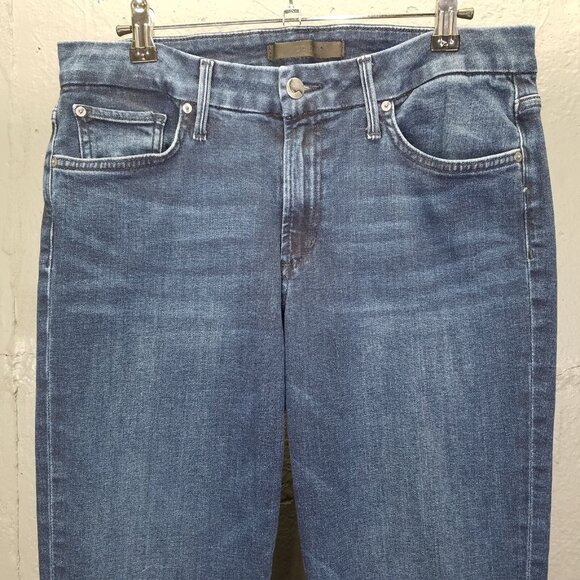 Joe's Jeans Women's Sz 30 The Icon Mid Rise Bootcut Marlana Dark Blue Wash Denim - Picture 2 of 16